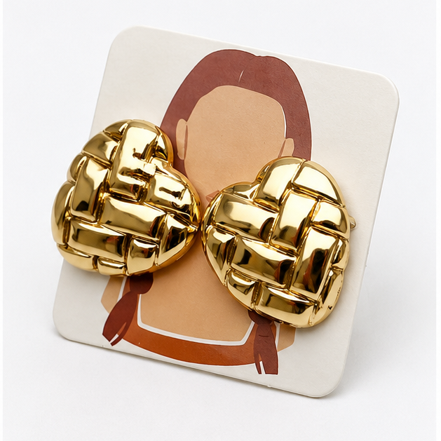 Earrings - GEO HEART
