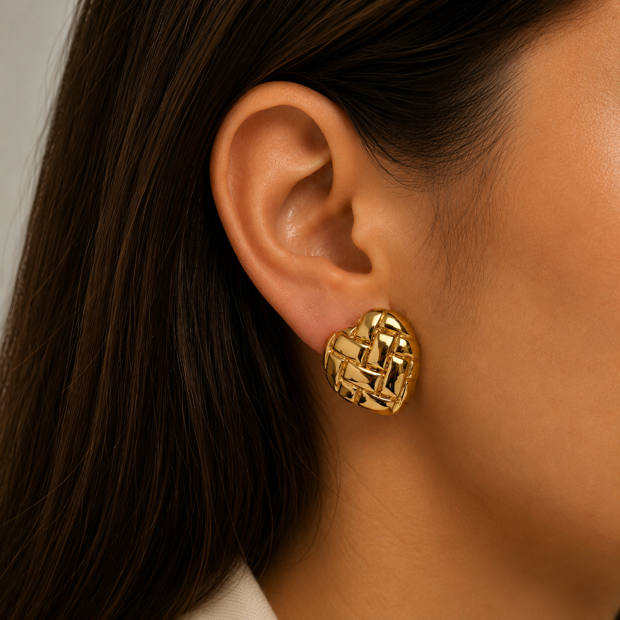 Earrings - GEO HEART