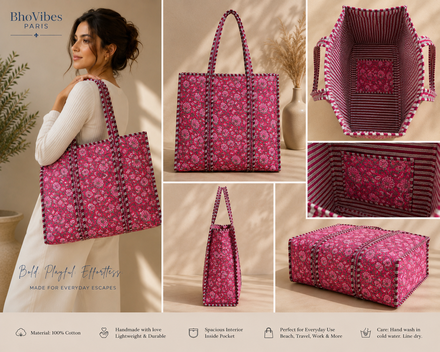XXL TOTE BAG -ROSIE
